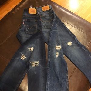2 pairs Levi’s boys jeans